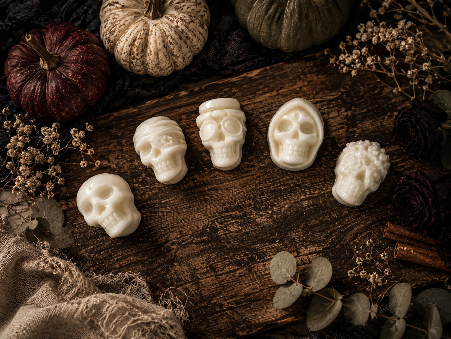 “Bleeding” Skulls Wax Melts