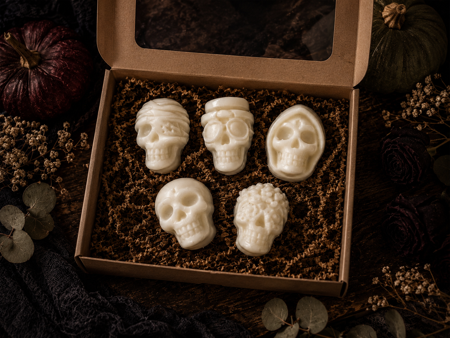 “Bleeding” Skulls Wax Melts